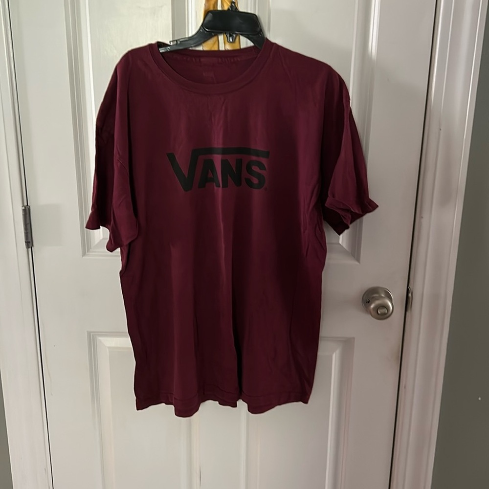 Maroon Vans shirt. Size XL